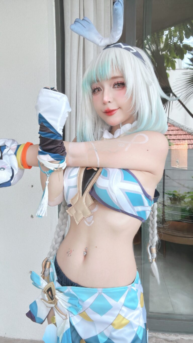 Umeko J cosplay Mualani – Genshin Impact “86 photos,10 gifs and 7 videos”